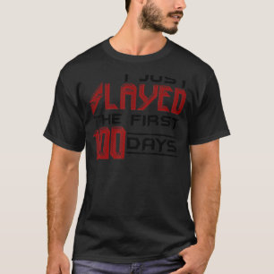 Camiseta 100 dias Professor de Ensino Secundário