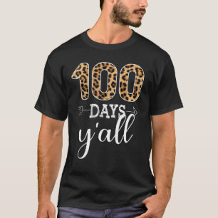 Camiseta 100 dias Professor Ou Estudante Leopard Buffalo 