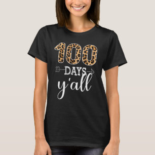 Camiseta 100 dias Professor Ou Estudante Leopard Buffalo