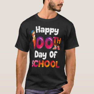 Camiseta 100 dias! Professor universitário Feliz 100º Dia d