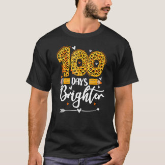 Camiseta 100 Dias Professores Mais Brilhantes Engraçado Leo