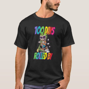 Camiseta 100 dias Rolados por Esqueleto com Patinete