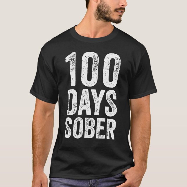 Camiseta 100 dias Sober Parabéns 1 (Frente)