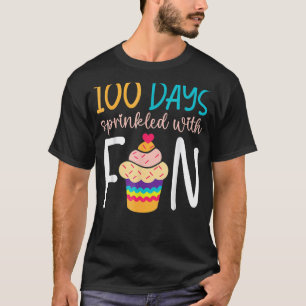 Camiseta 100 Dias Sprinkles Com Treinador Divertido