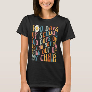 Camiseta 100 dias tentando não cair da minha cadeira