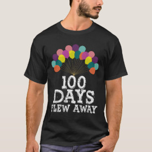 Camiseta 100 Dias Voando Balões Rapazes 100 Dia O