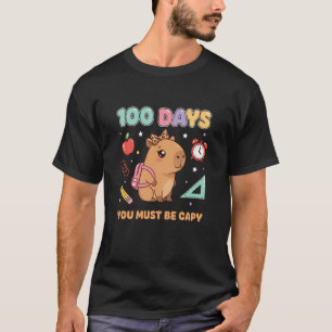 Camiseta 100 Dias Você Deve Ser Capy Capivara de Volta às A