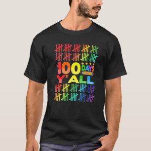 Camiseta 100 dias Vocês todos Professores Crianças Ensinam