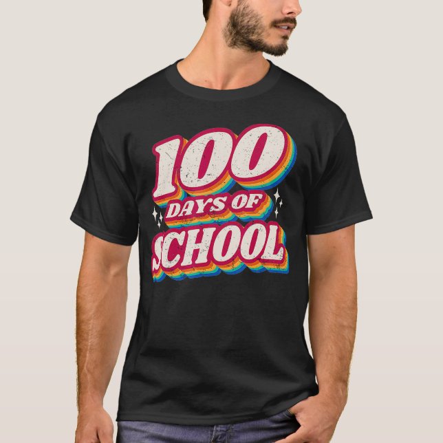 Camiseta 100 DIAS Yu2019TODOS os professores ou estudantes  (Frente)