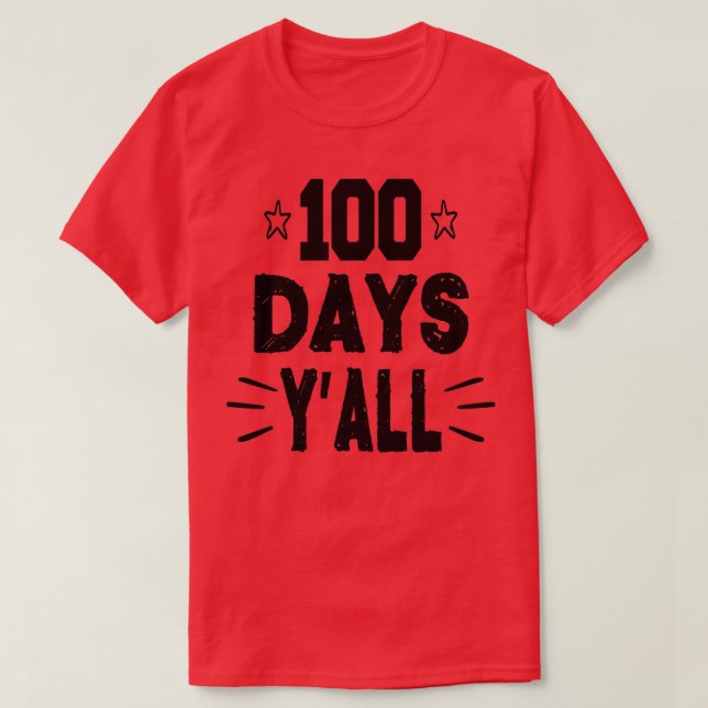 Camiseta 100 Dias Yx27Todos Engraçados 100 Dia Da Escola 24 (Frente do Design)