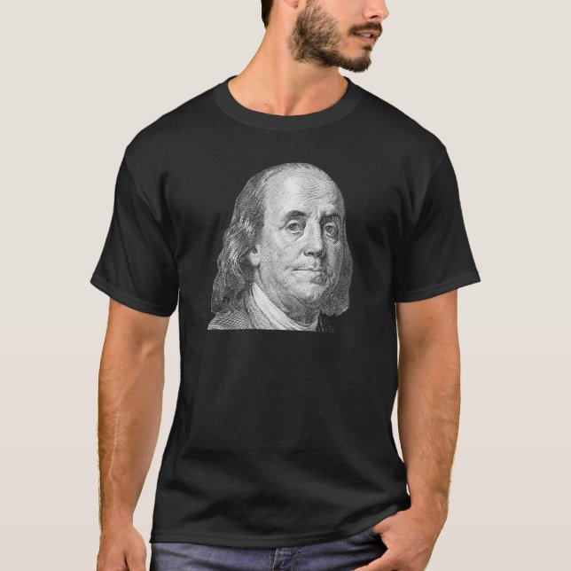 Camiseta 100 dólares, Benjamin Franklin (Frente)