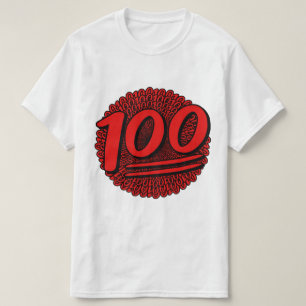 Camiseta 100 em 100 para 100