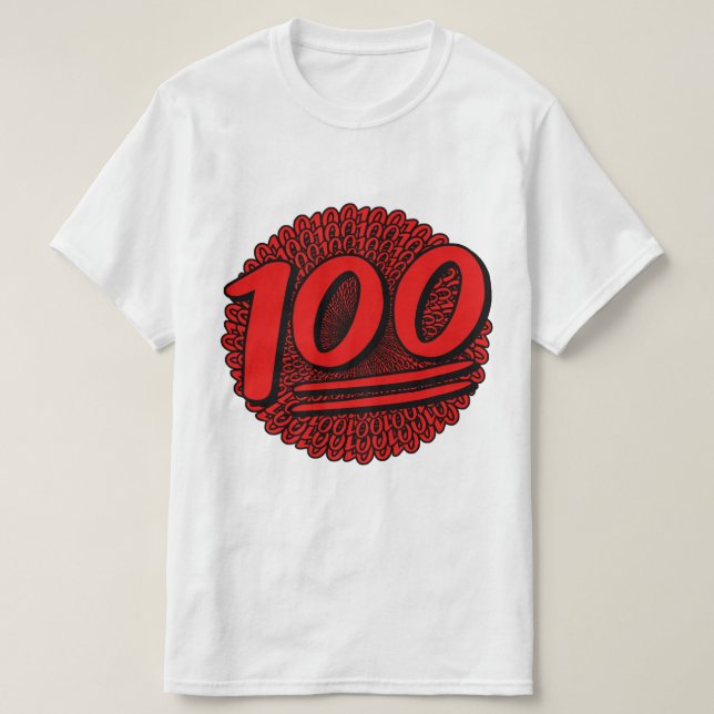 Camiseta 100 em 100 para 100 (Frente do Design)