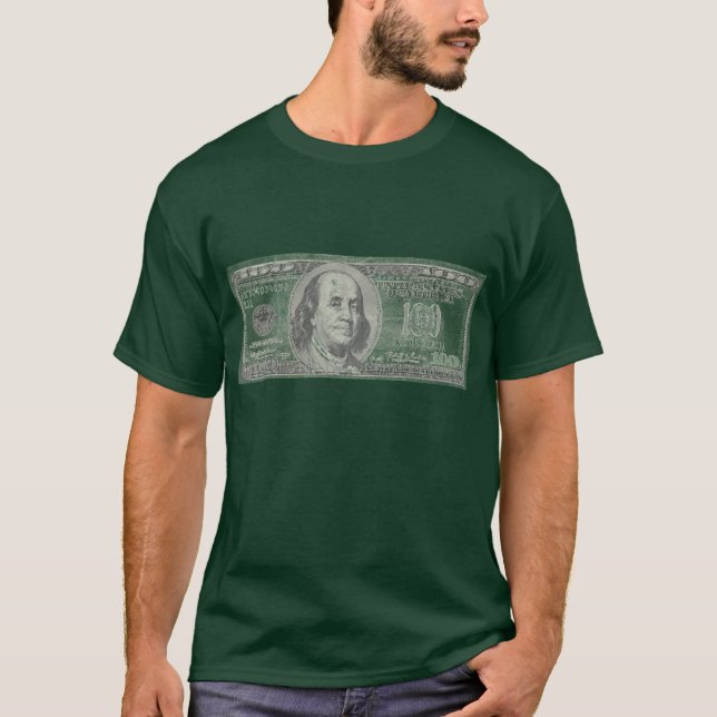 Camiseta $100 (esta não é ilegal nem uma violação) (Frente)
