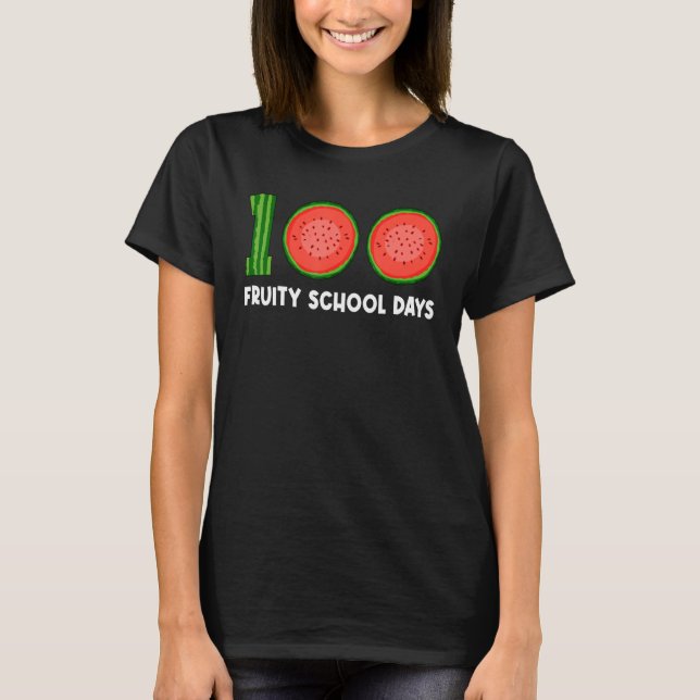 Camiseta 100 Fruity School Days Watermelon Tropical Fruit M (Frente)
