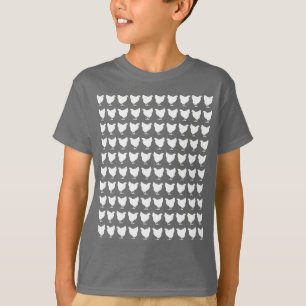 Camiseta 100 galinhas - branco