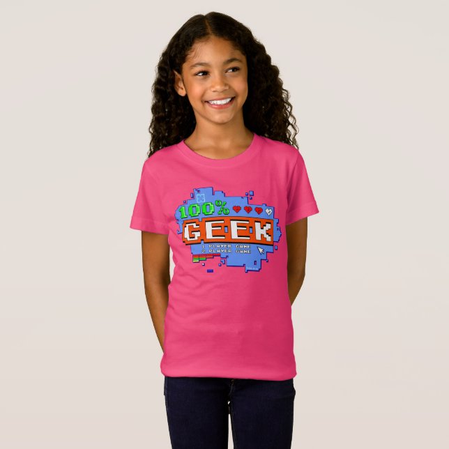 Camiseta 100% Geek (Frente Completa)