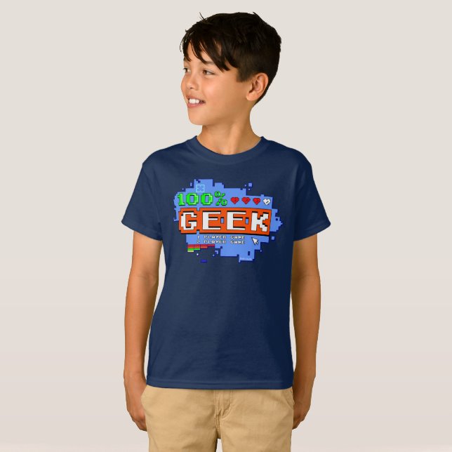 Camiseta 100% Geek (Frente Completa)