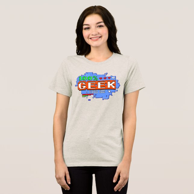 Camiseta 100% Geek (Frente Completa)