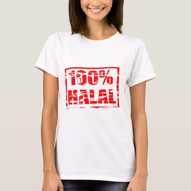 Camiseta 100% halal (Frente)