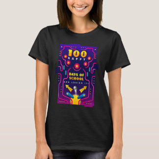 Camiseta 100 Happy Days of School & Loving It Pinball