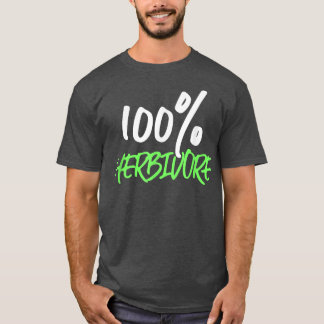 Camiseta 100 Herbivore Vegetarianos Dieta Baseada em Planta