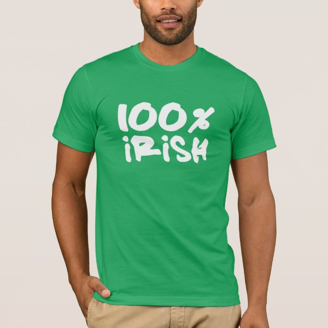 Camiseta 100% irlandês (Frente)
