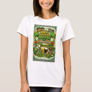 Camiseta 100% Irlandês... No Dia de São Patrício!