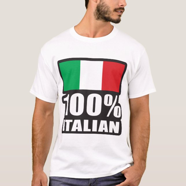 Camiseta 100% italiano (Frente)