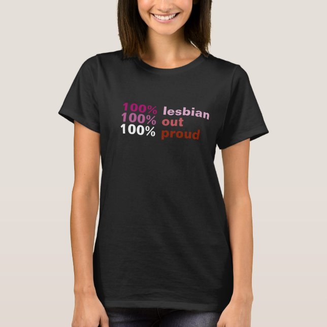 Camiseta 100% Lésbica 1 (Frente)
