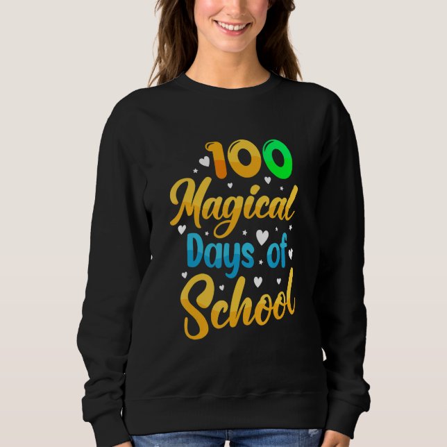 Camiseta 100 Magical Days Of School  Student Teacher 1 (Frente)