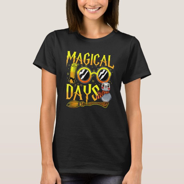 Camiseta 100 Magical Days Wizard 100th Days Of School Teach (Frente)