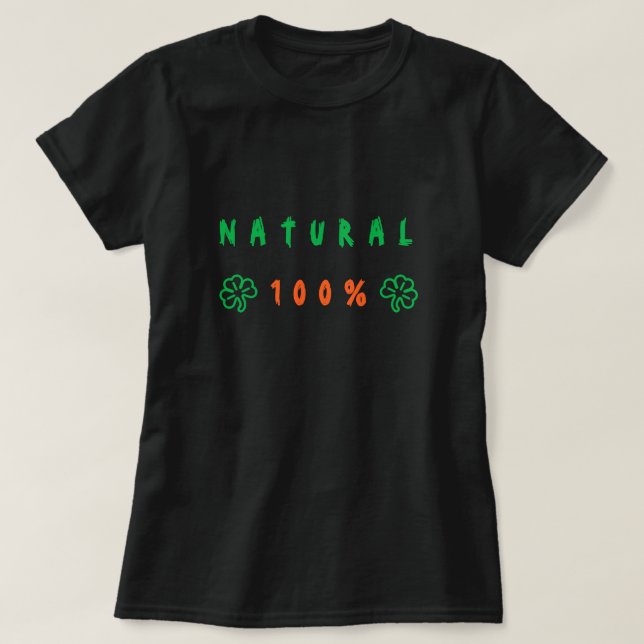 Camiseta 100% Natural - Moderna (Frente do Design)
