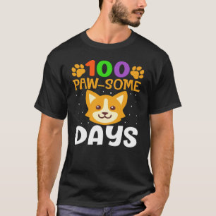 Camiseta 100 Patinhas Alguns Dias 100º Dia de Escola Garot