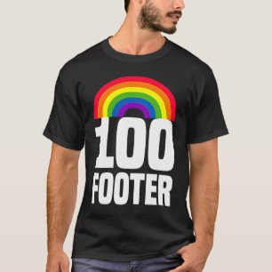 Camiseta 100 pés de orgulho lésbico Homossexualidade LGBTQ 