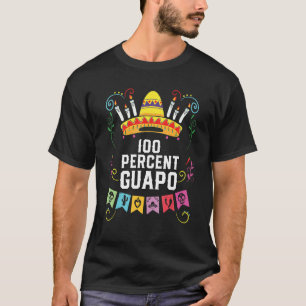 Camiseta 100 Por Cento Do Orgulho Mexicano Espanhol Latino