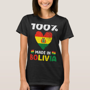 Camiseta 100 Por Cento Feitos Na Bolívia Meninos Bolivianos