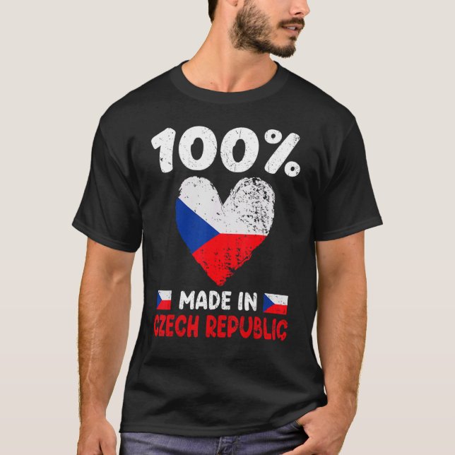 Camiseta 100 Por Cento Feitos Na República Checa (Frente)