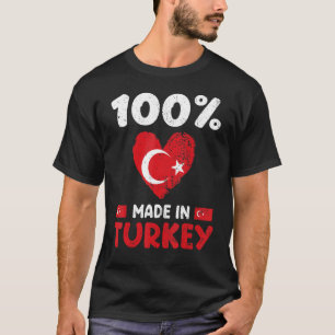 Camiseta 100 Por Cento Feitos Na Turquia Meninos Turcos