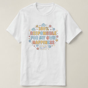 Camiseta 100 por cento responsável Mentalidade Magnífica