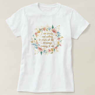 Camiseta 100 por cento responsável Mentalidade Magnífica