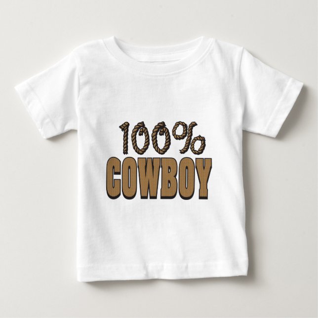 Camiseta 100 Por Cowboy (Frente)