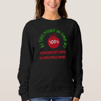 Camiseta 100% Powered by Coffee & Christmas Movies – Funny
