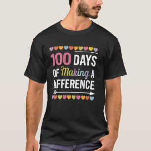 Camiseta 100 Professor Mais Inteligente Aluno 100º Dia De E