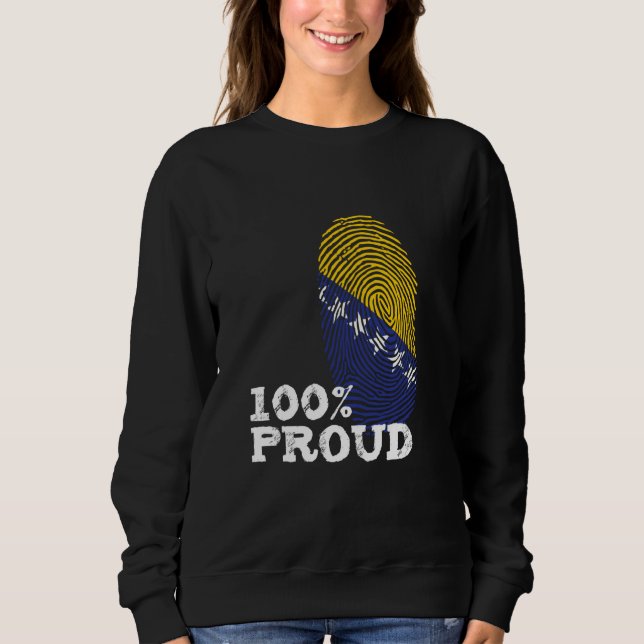 Camiseta 100 Proud Bosnia Herzegovina flag for Proud Bosnia (Frente)