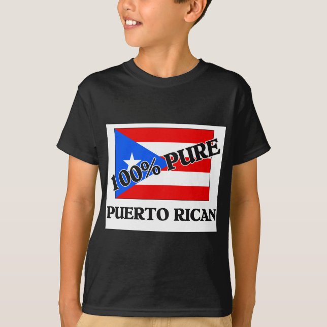 CAMISETA 100% PUERTO RICAN (Frente)