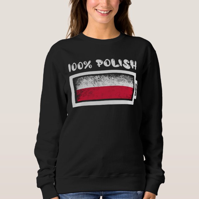 Camiseta 100% Sinalizador Polonês (Frente)