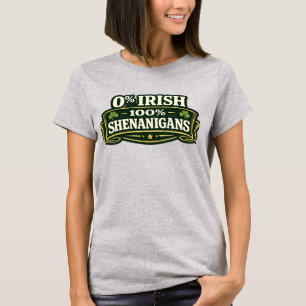 Camiseta 100% Travessuras - Dia de São Patrício