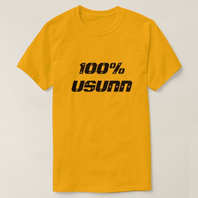 Camiseta 100% Usunn| 100% Não Saudável (Frente do Design)