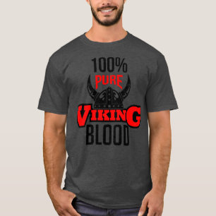 Camiseta 100 Vermelho Sanguíneo Puro Viking